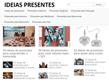 Tablet Screenshot of ideiaspresentes.com